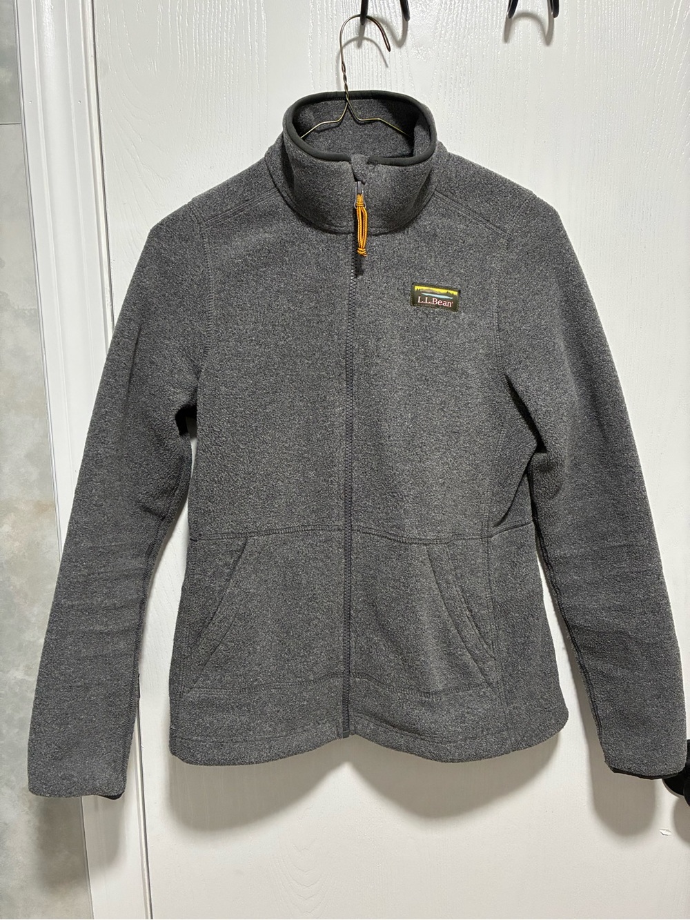 L.L. Bean Charcoal Heather Gray Mountain Classic Fleece Jacket